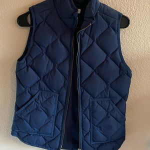 J crew xs navy vest